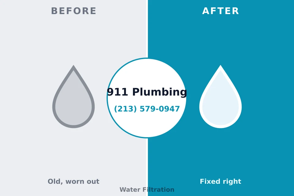 Before and after: plumbing repair Palm Bay, FL